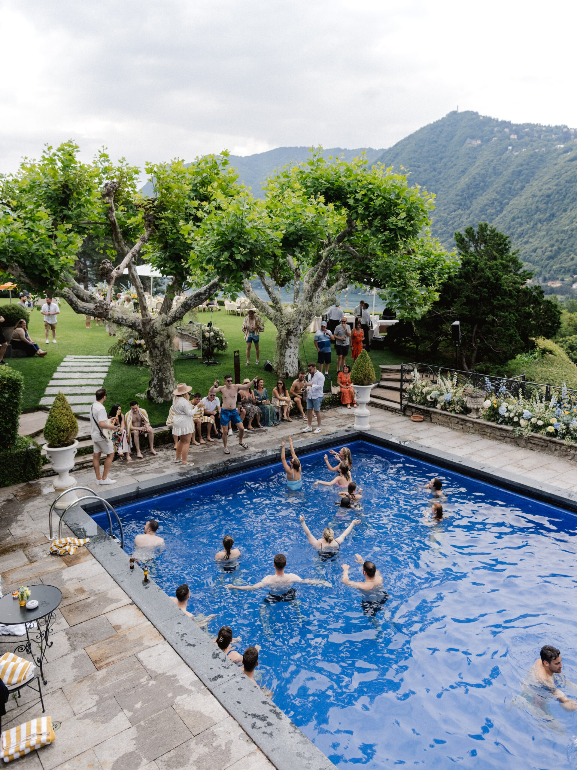 Pool party Villa Bonomi Lake Como